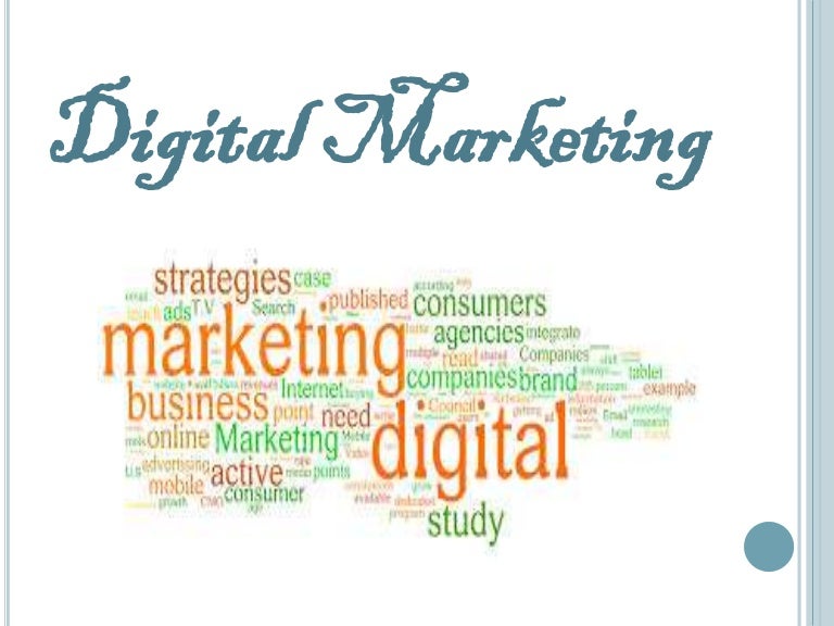 Digital marketing slide