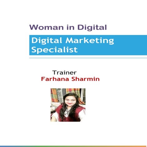 Digital marketing specialist   farhana sharmin