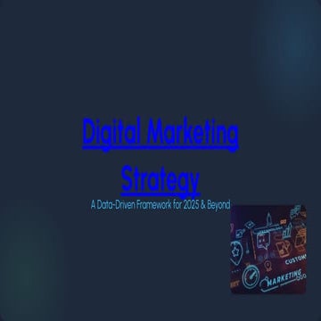 Digital Marketing Strategy in pakistan 2025