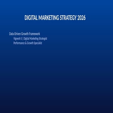 Performance Growth Digital Blueprint 2026 | PPTX
