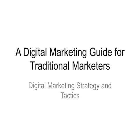 Digital Marketing Beginner's Guide