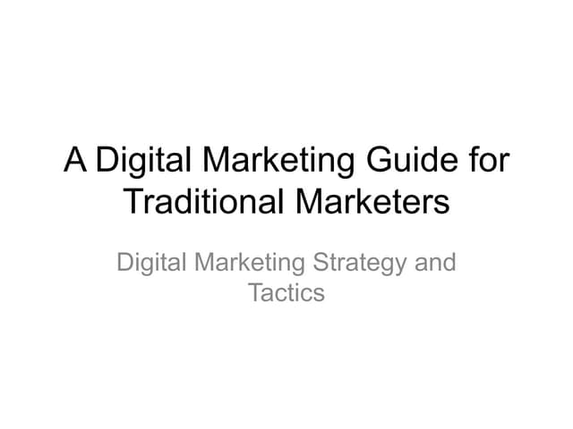 Digital Marketing Beginner's Guide