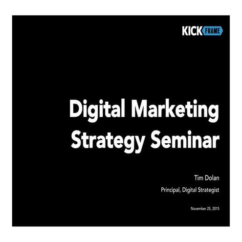 Digital Marketing Strategy Seminar