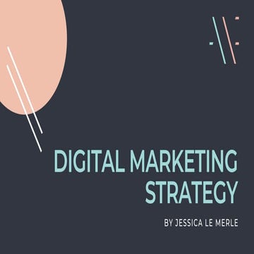 Digital marketing strategy slides by Jess LeMerle