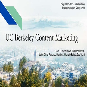 UC Berkeley - Social Media Strategies (Digital Marketing Today: S18)