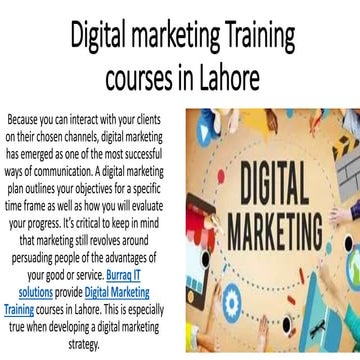 Digital marketing Training courses in Lahore.pptx