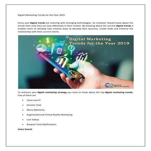 The Future of Digital Marketing: Trends and Innovations | PDF