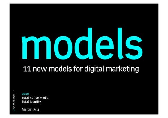 Models: 11 new models for digital marketing