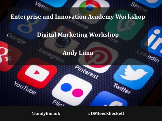 Digital marketing workshop