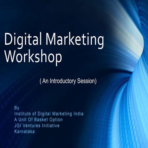 Digital Marketing workshop | PDF