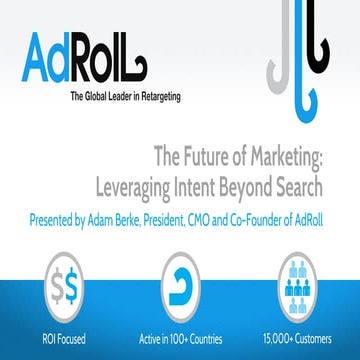 The Future of Marketing:  Leveraging Intent Beyond Search