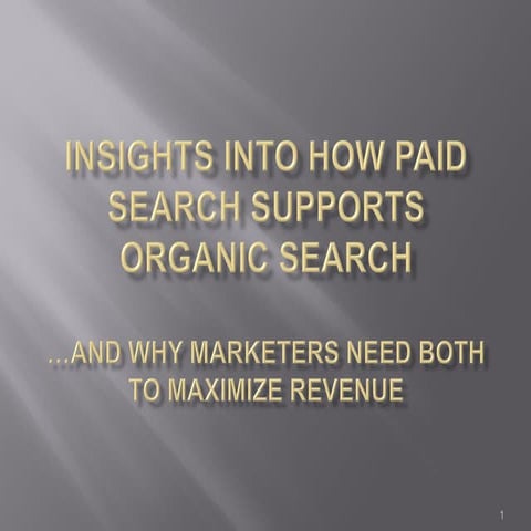 Paid Search vs Organic - Why Marketers Need Both!