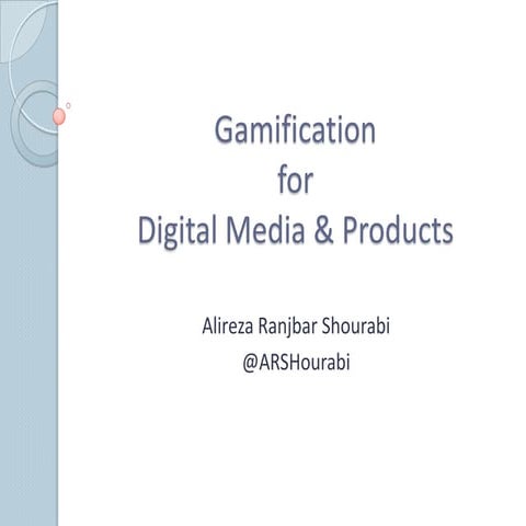 A simple introduction to Gamification | PDF