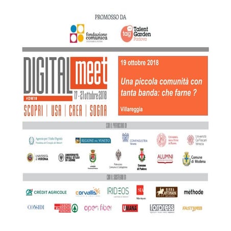 Digital meet 2018 a villareggia