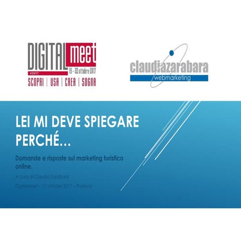 DIGITALmeet 2017 - Domande e risposte sul marketing turistico online