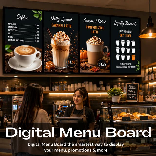 Digital Menu Board: Smart Solutions for Dynamic Menu Displays and ...