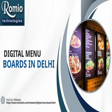 Digital menu board display for restaurants | PDF