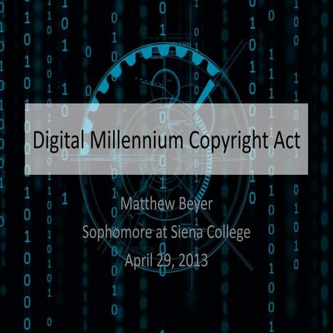 Digital millennium copyright act