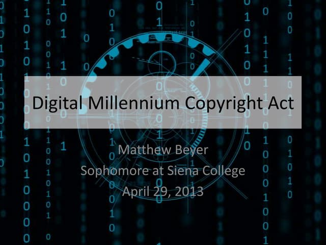 Digital millennium copyright act