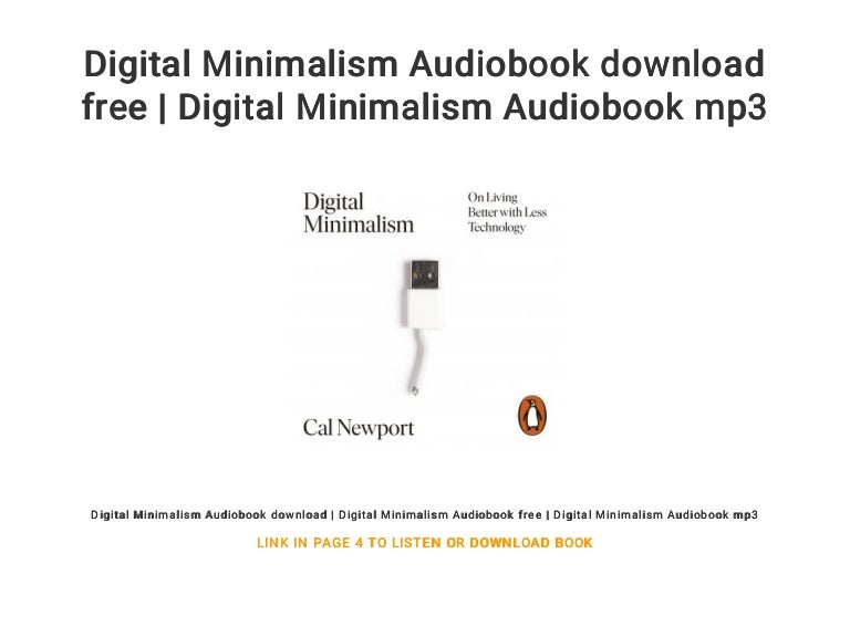 Digital Minimalism Audiobook download free | Digital Minimalism Audio…