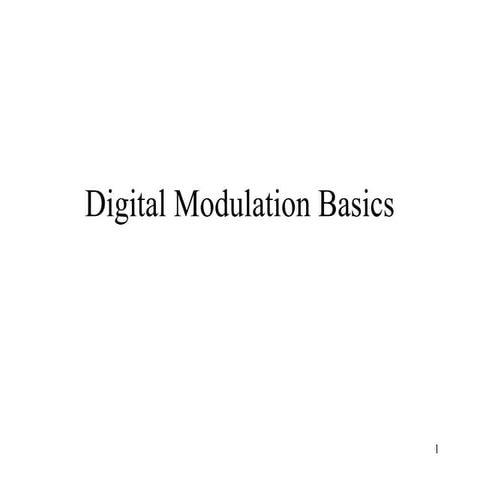 Digital Modulation Basics: ask, fsk, psk, dpsk, qpsk