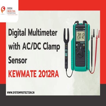 Digital Multimeter with AC/DC Clamp Sensor KEWMATE 2012RA | System ...