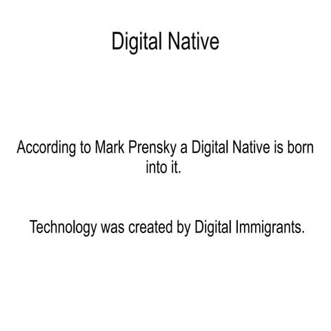 Digital Native Ppt | ODP