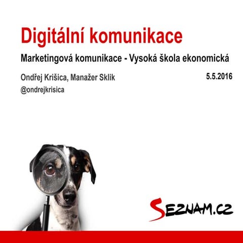 Digitální komunikace - On-line marketing