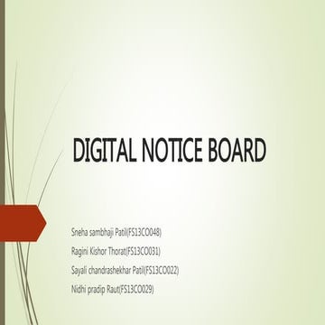 Digital noticeboard using vb