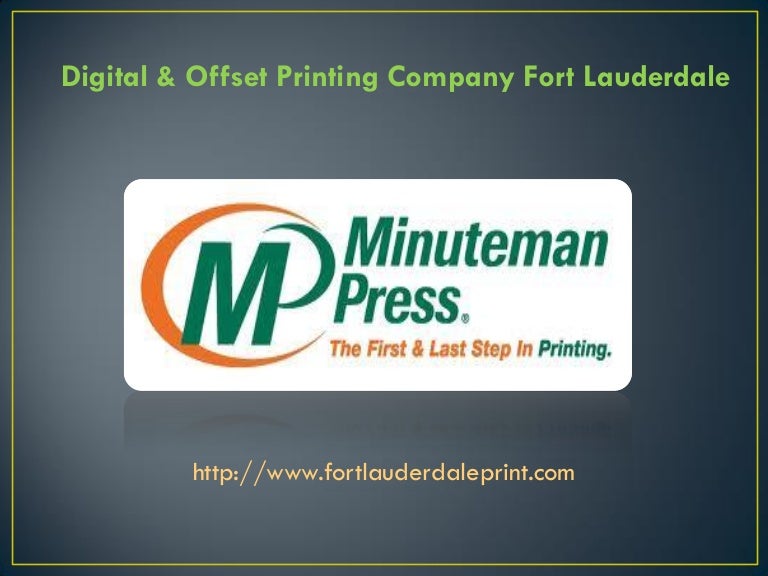 Digital & offset printing company fort lauderdale
