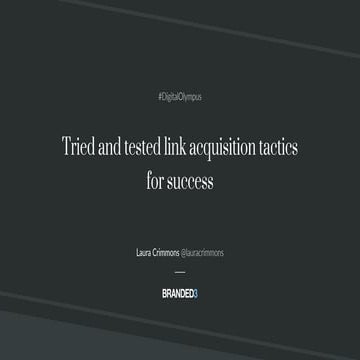 Digital Olympus  Tried and tested link acquisition tactics for success