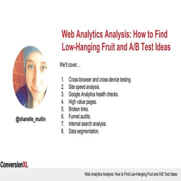 Web Analytics Analysis: How to Find Low-Hanging Fruit and A/B Test Ideas