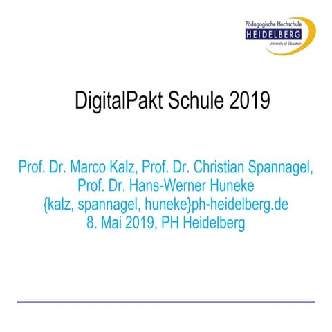 Digitalpakt Schule 2019
