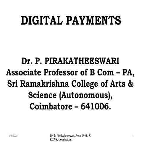 Types of Digital Payments - Unit II.pptx