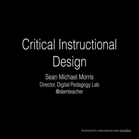 Digital Pedagogy Lab 2016 Keynote