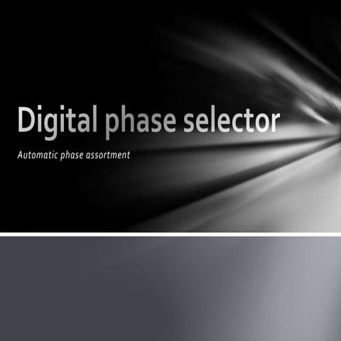 Digital phase selector