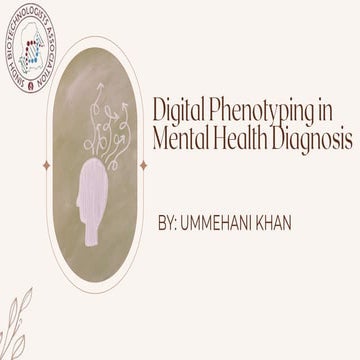 Digital Phenotyping in Mental Health Diagnosis