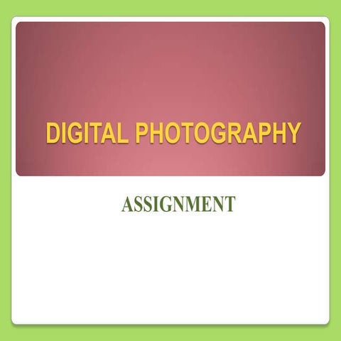 Digital photography