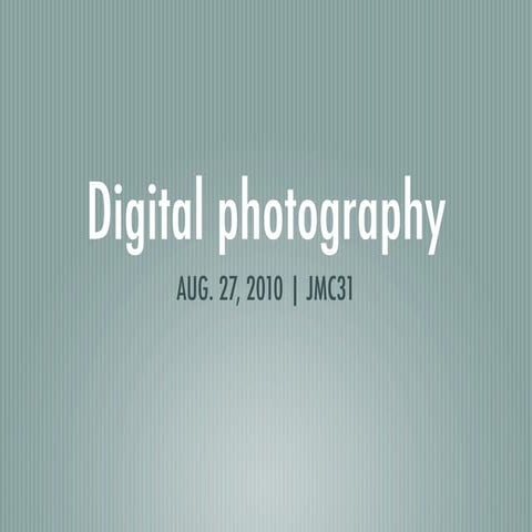 Digital Photography 2010