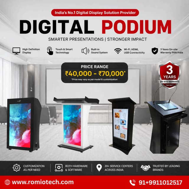 Digital Podium Solutions by Romio Technologies | PDF