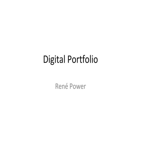 René Power, Digital Marketing Portfolio 2010