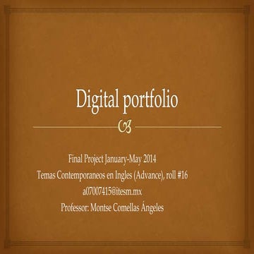 Final presentation for Multimedia Class | PPTX