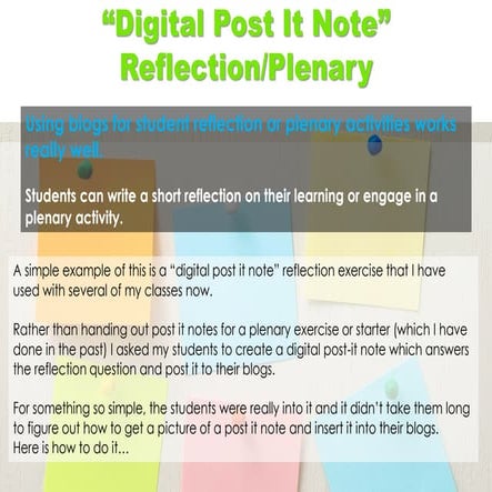 Digital Post It Note Guide | PPT