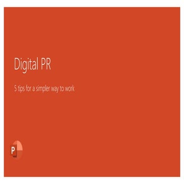 the future of digital PR. | PPT