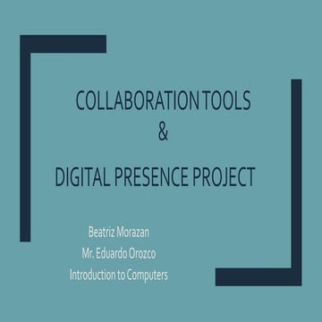 Collaboration Tools & Digital Presence - BEMM