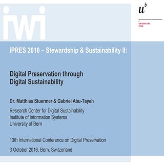 Digital preservation through Digita...