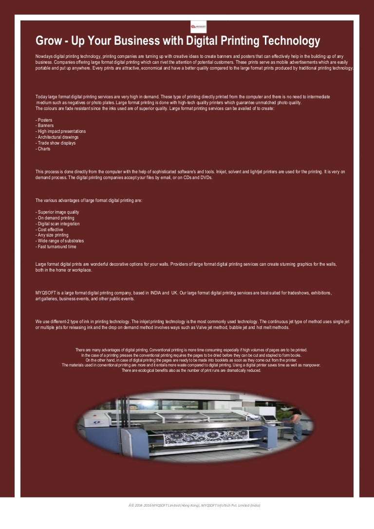 Digital printing technology - myqsoft