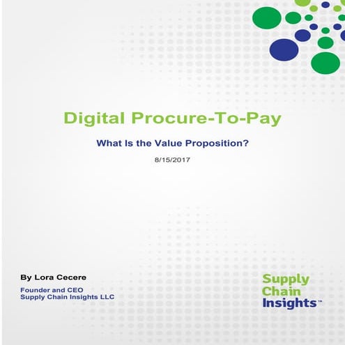 Digital Procure-To-Pay - report - 15 AUG 2017
