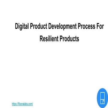 Digital Product Development Process for Resilient Products