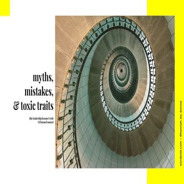 Digital PR Summit - Leadership Lessons: Myths, Mistakes, & Toxic Traits